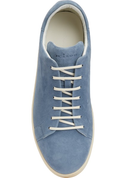 Mono Mavi Erkek Süet Sneaker