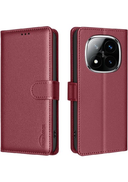 Xiaomi Poco X7 5g Için Flip Case Manyetik Kart Tutucu Kickstand Pu Deri (Yurt Dışından) indirimleri
