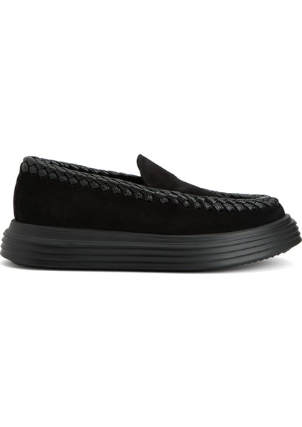 Paul Siyah Erkek Süet Espadril