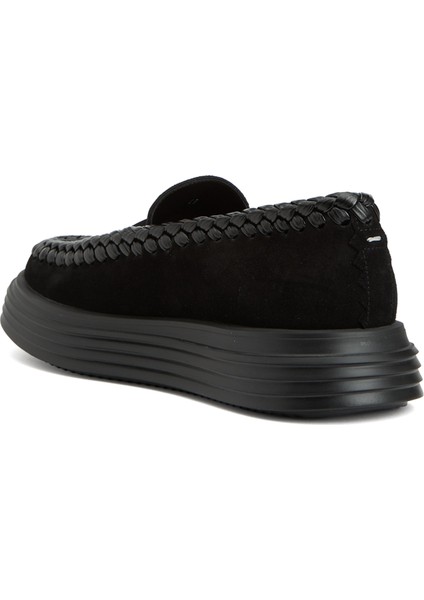 Paul Siyah Erkek Süet Espadril