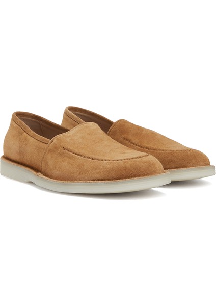 Bej Erkek Deri Loafer