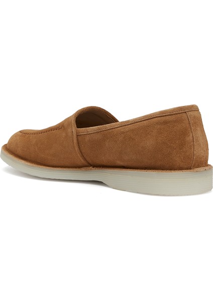 Bej Erkek Deri Loafer