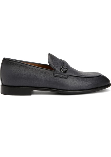 Lacivert Erkek Deri Loafer