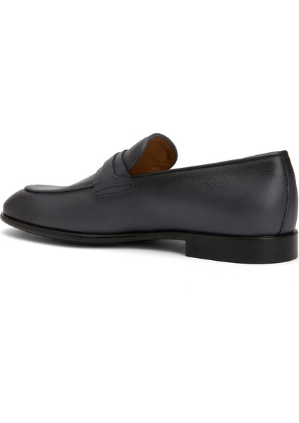 Lacivert Erkek Deri Loafer
