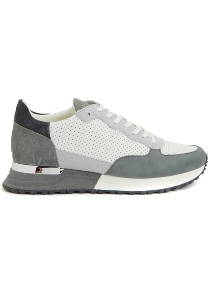 Gri Erkek Deri Sneaker