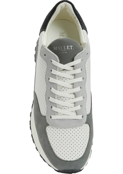 Gri Erkek Deri Sneaker
