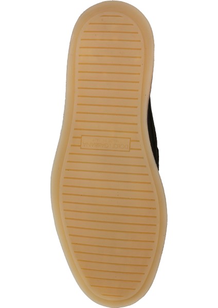 Florio Ideal Siyah Perforeli Erkek Deri Loafer
