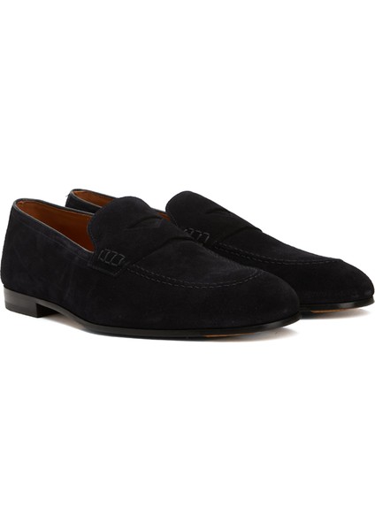 Lacivert Erkek Deri Loafer