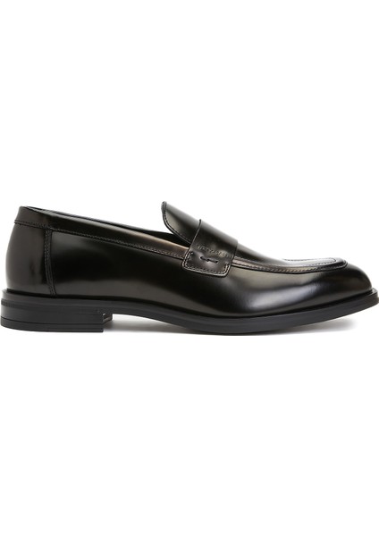 Siyah Erkek Deri Loafer