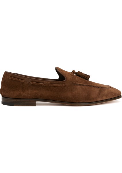 Maidstone Koyu Kahverengi Erkek Süet Loafer