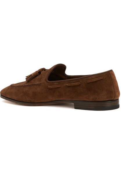 Maidstone Koyu Kahverengi Erkek Süet Loafer modelleri