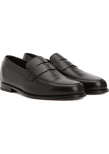 Mariuy Siyah Erkek Deri Loafer