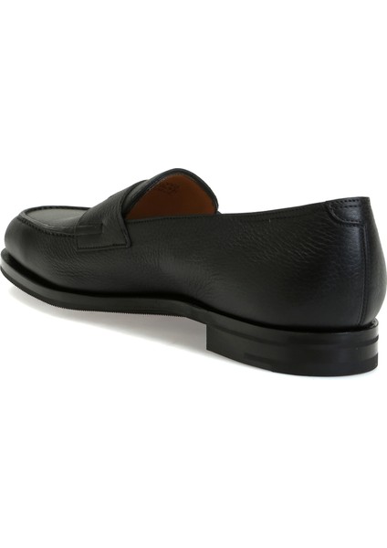 Siyah Erkek Deri Loafer