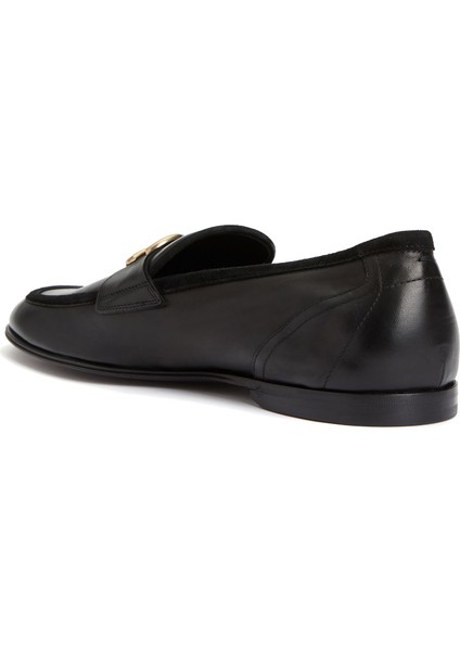 Siyah Erkek Deri Loafer modelleri