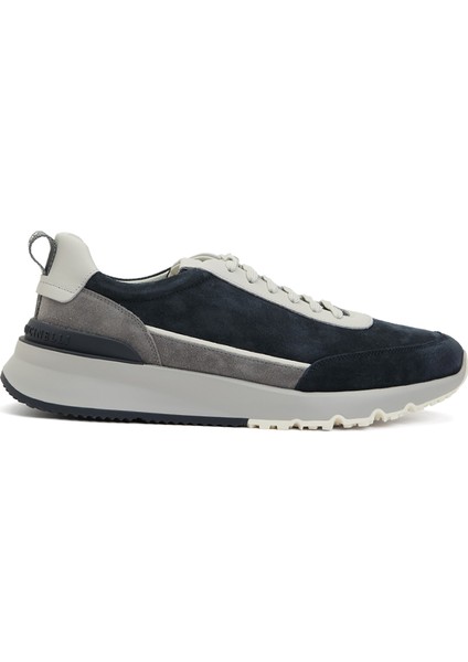 Lacivert Erkek Deri Sneaker