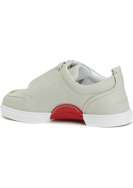 Jimmy Ekru Erkek Deri Sneaker