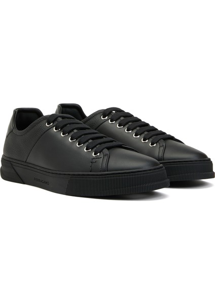 Siyah Erkek Deri Sneaker