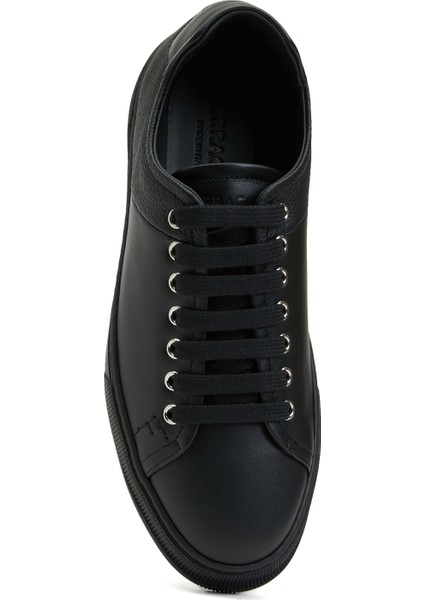 Siyah Erkek Deri Sneaker