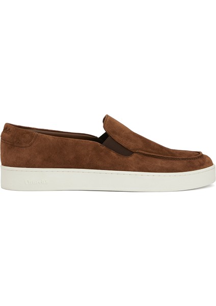 Koyu Kahverengi Erkek Süet Loafer
