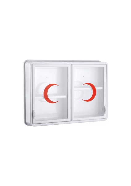 Cam 2 Kapaklı Ecza Dolabı 35X49X10 cm (4401)