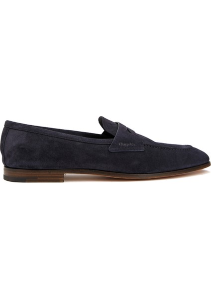Lacivert Erkek Süet Loafer