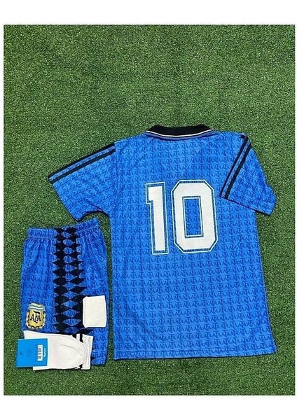 Arjantin Lionel Messi Ikonik Özel Nostalji Çocuk Forması 4'lü Set