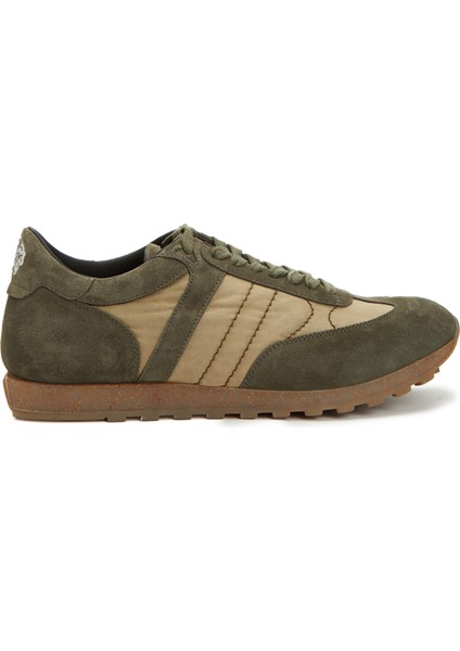 Haki Erkek Deri Sneaker