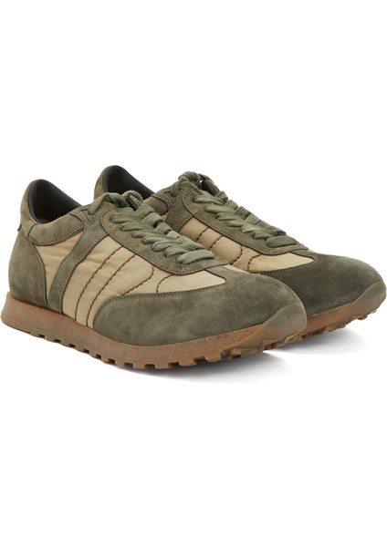 Haki Erkek Deri Sneaker