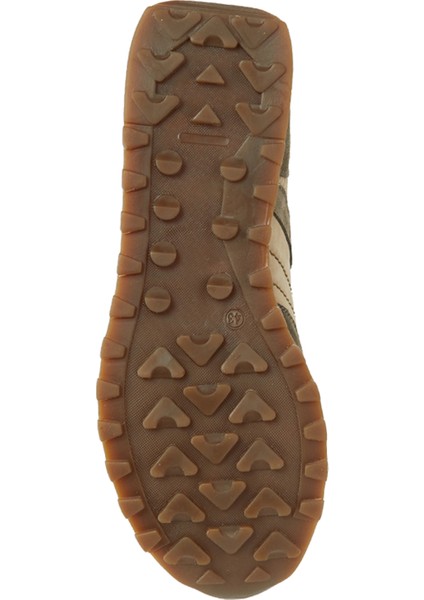 Haki Erkek Deri Sneaker