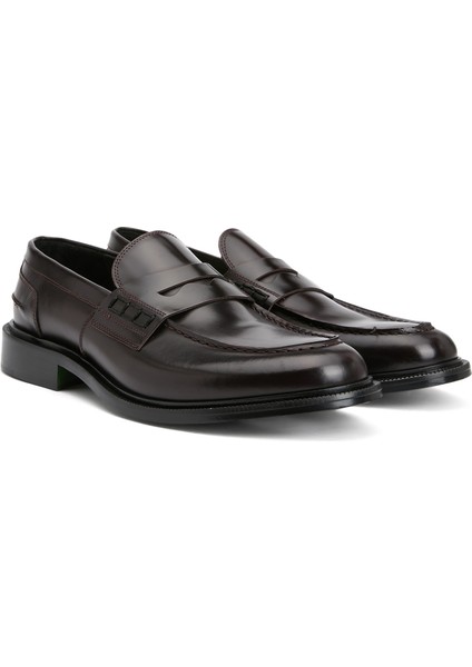 Bordo Erkek Deri Loafer
