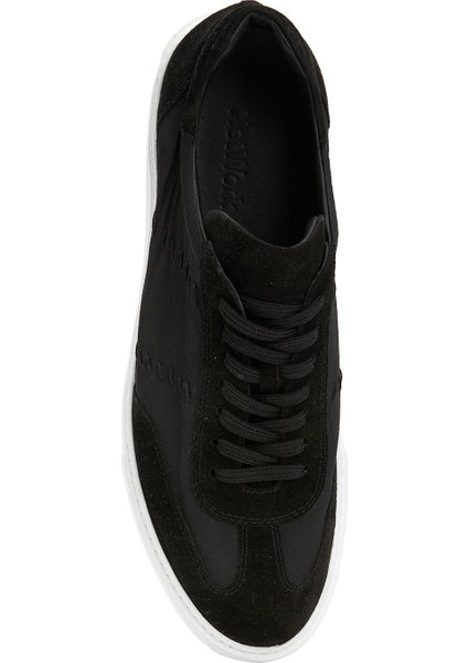 Siyah Erkek Süet Sneaker