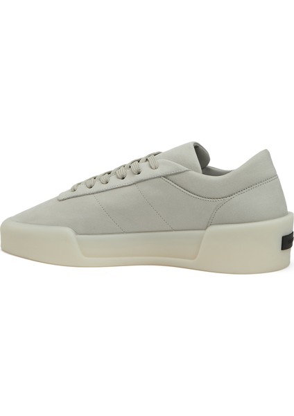 Açık Gri Erkek Deri Sneaker