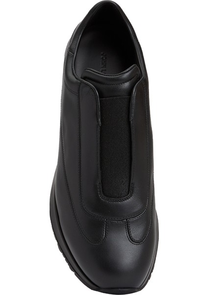 Siyah Erkek Deri Sneaker