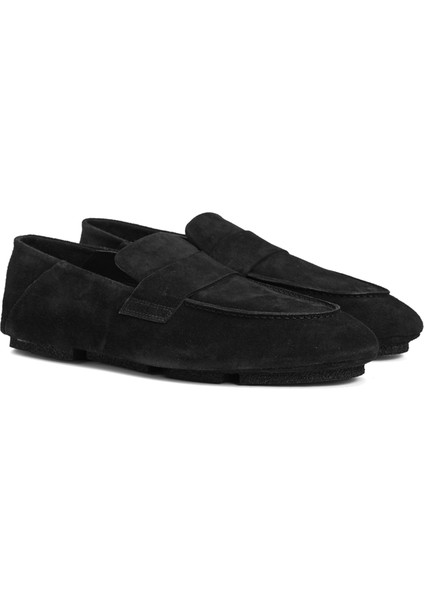 C-Side Siyah Erkek Deri Loafer