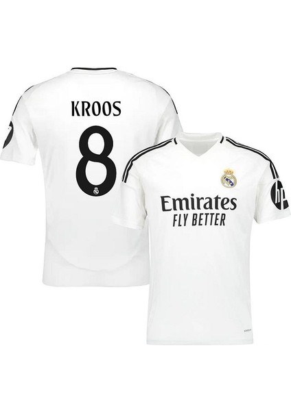 Real Madrid 2024/25 Sezonu #8 Valverde Iç Saha Forması Beyaz