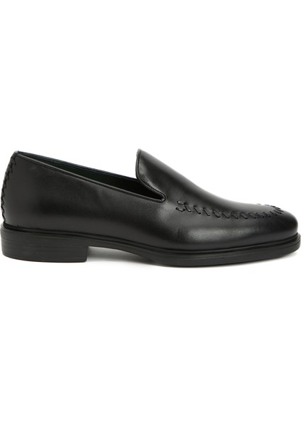Siyah Erkek Deri Loafer