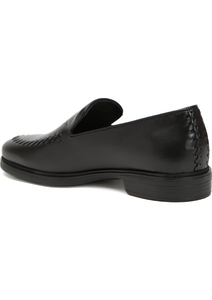 Siyah Erkek Deri Loafer