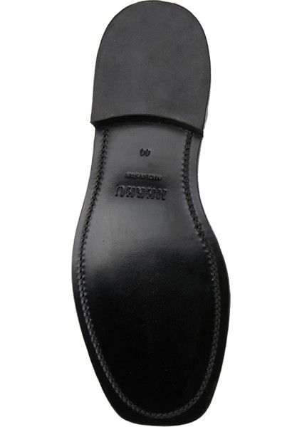 Nombela Siyah Erkek Deri Loafer
