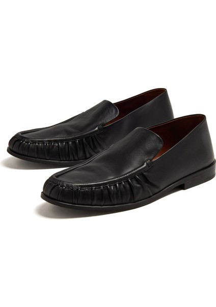Siyah Erkek Deri Loafer