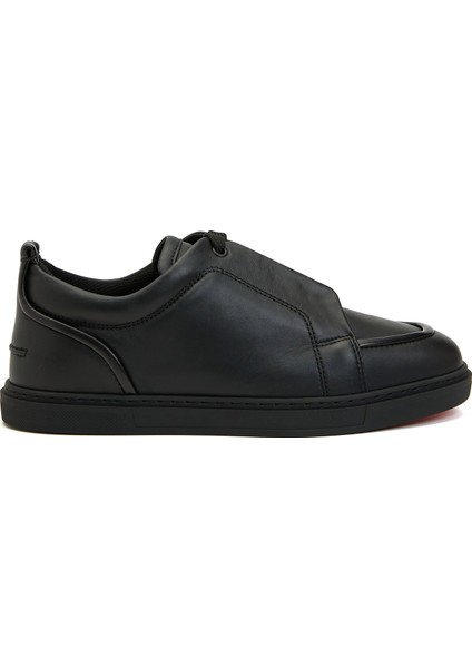Siyah Erkek Deri Sneaker