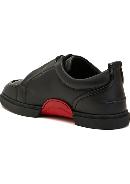 Siyah Erkek Deri Sneaker