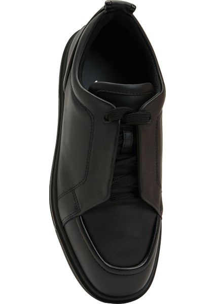 Siyah Erkek Deri Sneaker