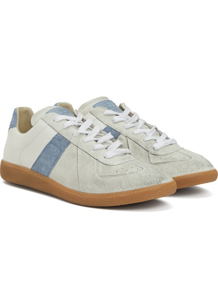 Replica Mavi Beyaz Erkek Deri Sneaker fiyatları