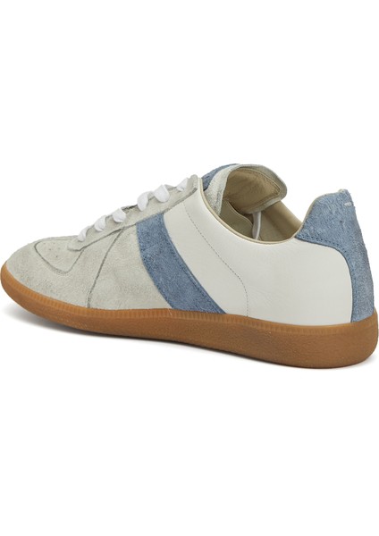 Replica Mavi Beyaz Erkek Deri Sneaker modelleri