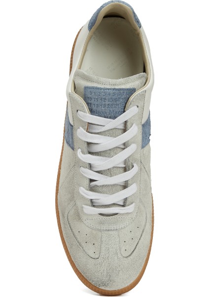 Replica Mavi Beyaz Erkek Deri Sneaker fırsatları