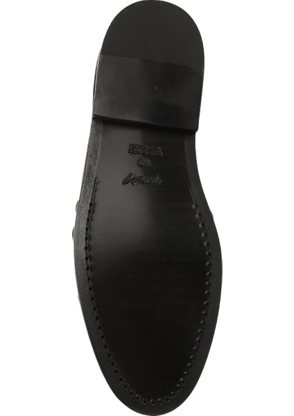 Siyah Erkek Deri Loafer