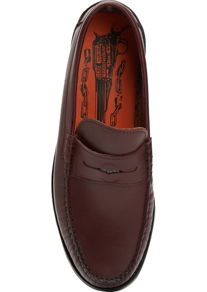 Bordo Erkek Deri Loafer