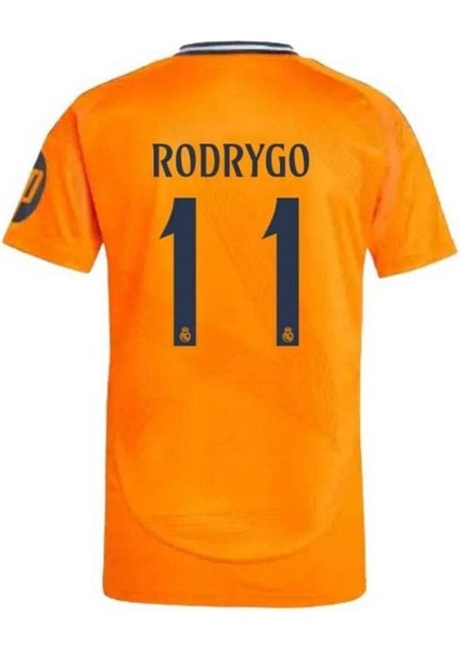 Real Madrid 2024/25 Sezonu #11 Rodrygo Deplasman Forması Turuncu