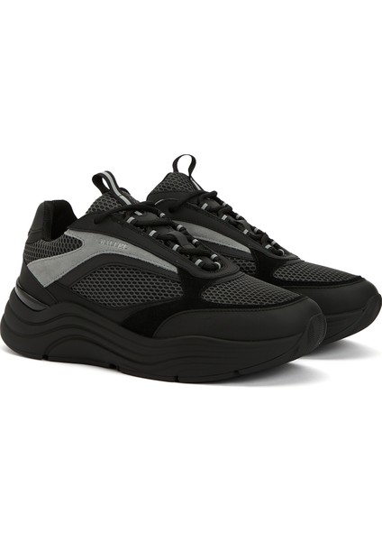 Cyrus 2.0 Siyah Erkek Deri Sneaker