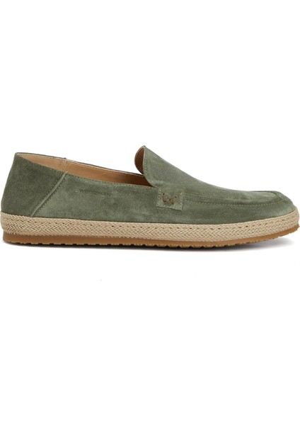 Bala Yeşil Erkek Süet Loafer